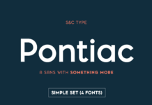Pontiac Font Poster 1