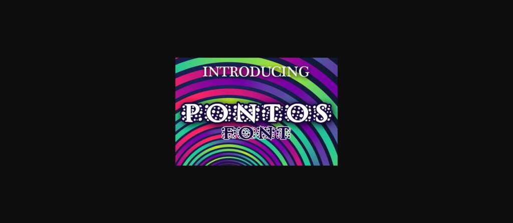 Pontos Font Poster 3