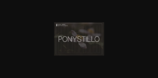 Ponystillo Font Poster 1