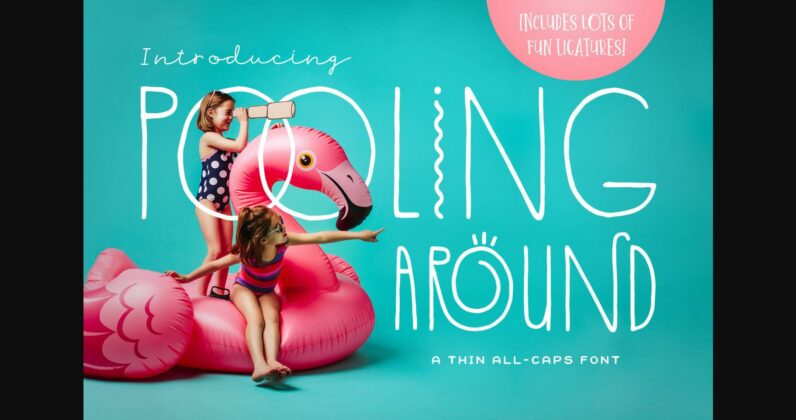 Pooling Around Font Poster 3