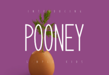 Pooney Font Poster 1