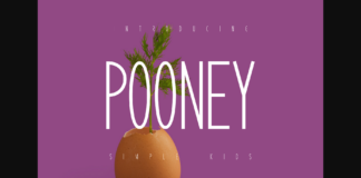 Pooney Font Poster 1