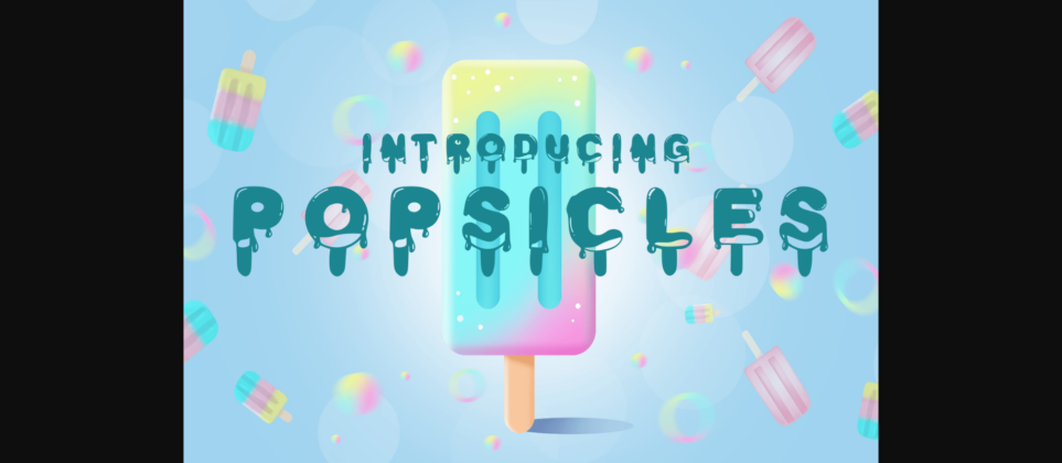 Popsicles Font Poster 3
