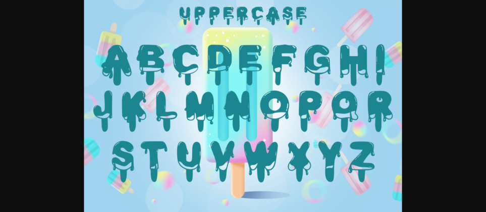 Popsicles Font Poster 4