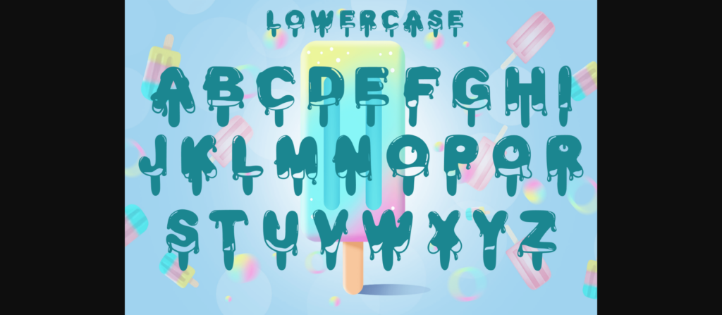 Popsicles Font Poster 5