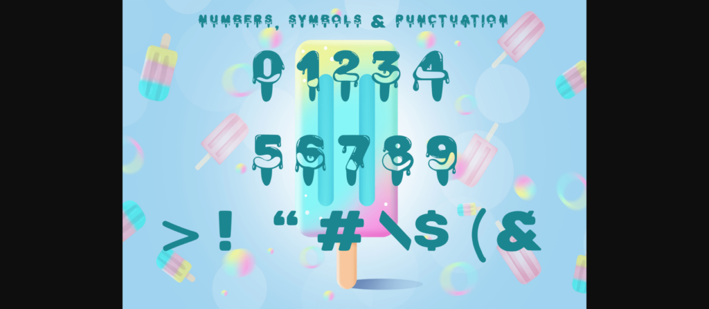 Popsicles Font Poster 6