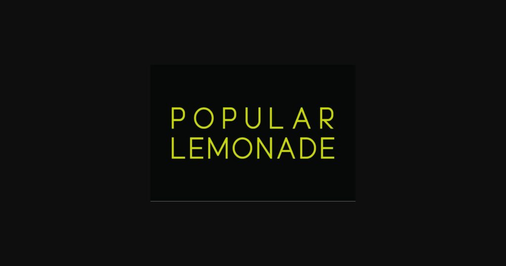 Popular Lemonade Font Poster 3