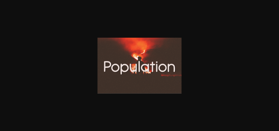 Population Font Poster 3