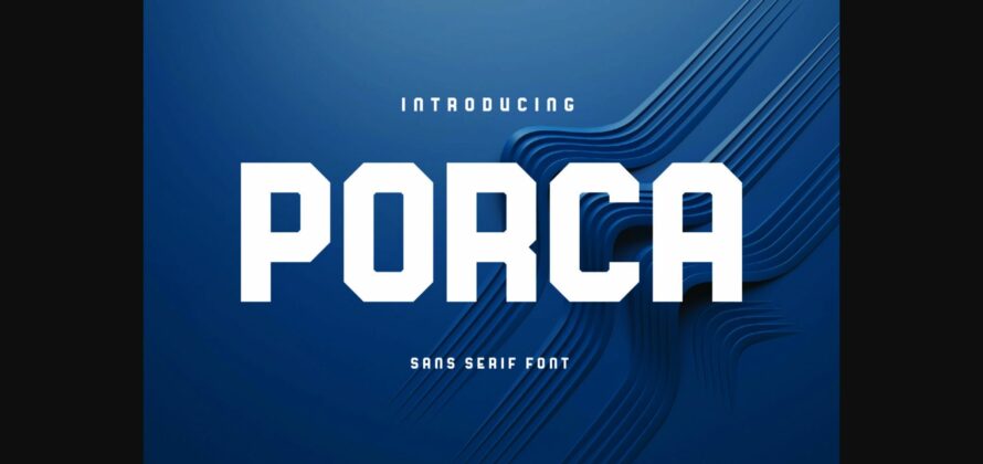 Porca Font Poster 3