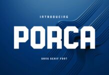 Porca Font Poster 1