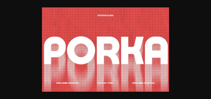 Porka Font Poster 3