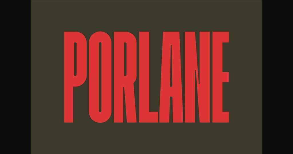 Porlane Font Poster 3