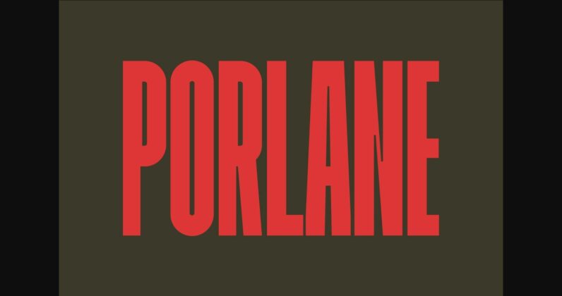 Porlane Font Poster 3