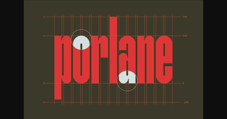 Porlane Font Poster 7