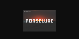 Porseluxe Font Poster 1