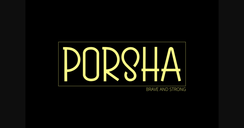 Porsha Font Poster 3