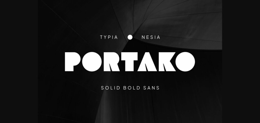 Portako Font Poster 3
