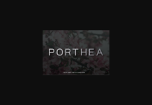 Porthea Font Poster 1