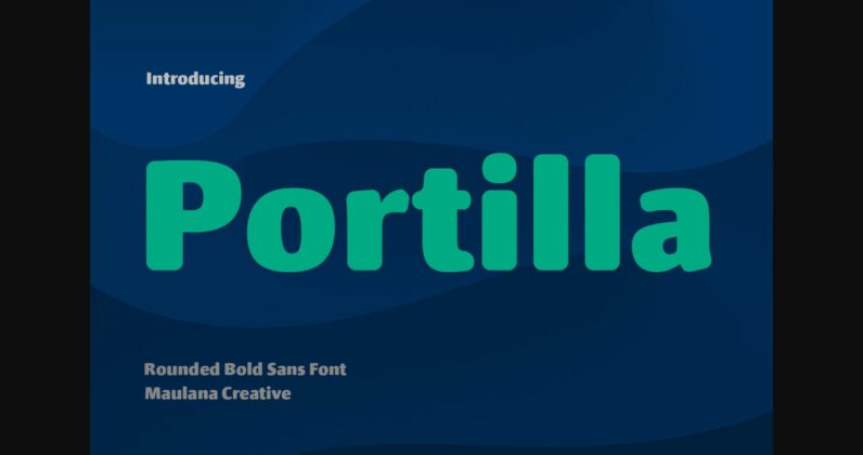 Portilla Rounded Bold Font Poster 3