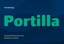 Portilla Rounded Bold Font Poster 1