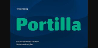 Portilla Rounded Bold Font Poster 1