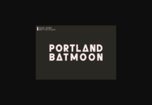 Portland Batmoon Font Poster 1