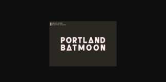 Portland Batmoon Font Poster 1