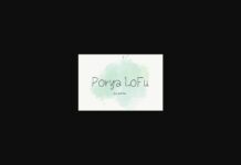 Porya Lofu Font Poster 1