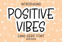 Positive Vibes Font Poster 1