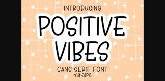 Positive Vibes Font Poster 1