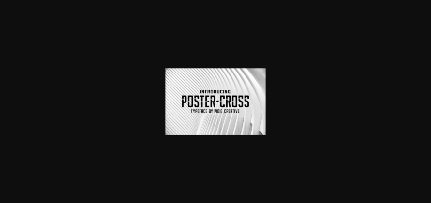 Poster Cross Font Poster 3
