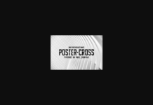 Poster Cross Font Poster 1