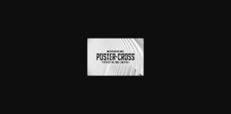 Poster Cross Font Poster 1