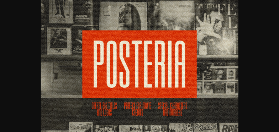 Posteria Font Poster 3