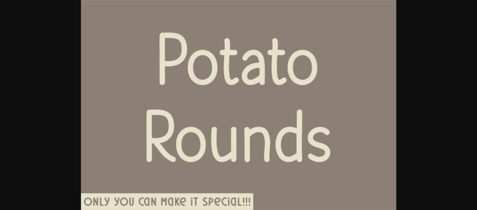 Potato Rounds Font Poster 3