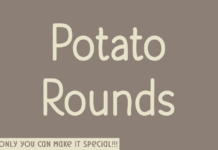 Potato Rounds Font Poster 1
