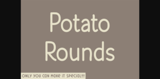 Potato Rounds Font Poster 1