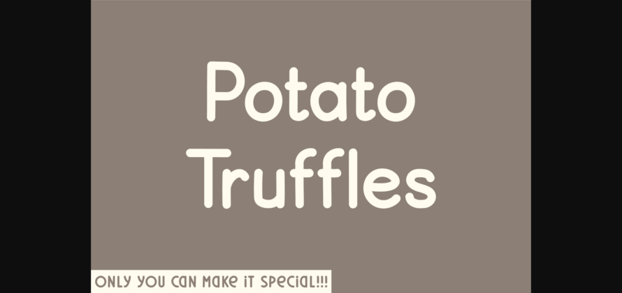 Potato Truffles Font Poster 3