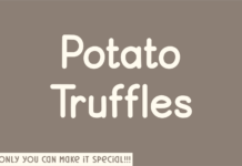 Potato Truffles Font Poster 1