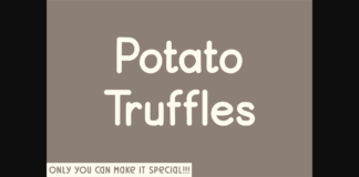 Potato Truffles Font Poster 1