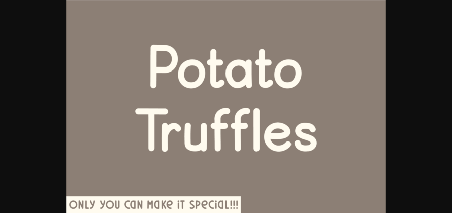 Potato Truffles Font Poster 1