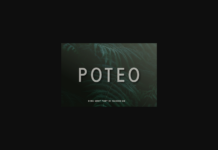 Poteo Font Poster 1