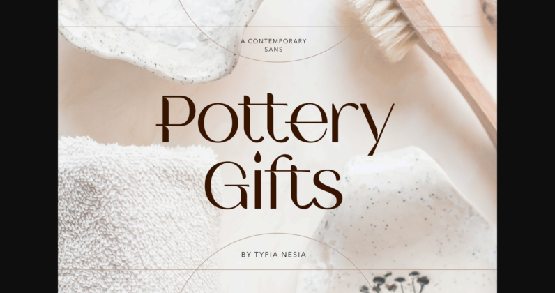 Pottery Gifts Font Poster 1