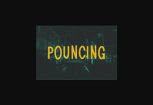 Pouncing Font Poster 1