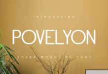 Povelyon Font Povelyon Font Poster 1