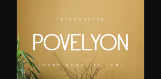 Povelyon Font Poster 1