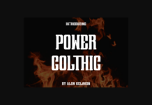 Power Colthic Font Poster 1