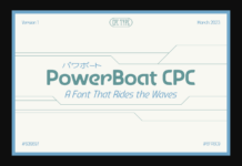 PowerBoat CPC Font Poster 1