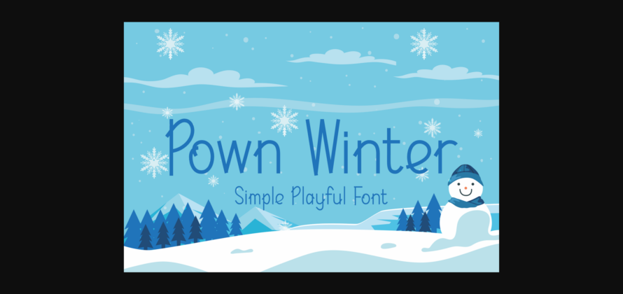Pown Winter Font Poster 3