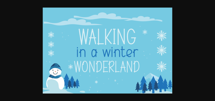 Pown Winter Font Poster 5